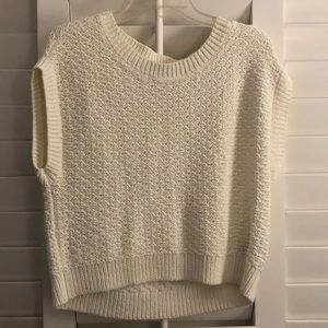 Rag and Bone white knit oversized vest